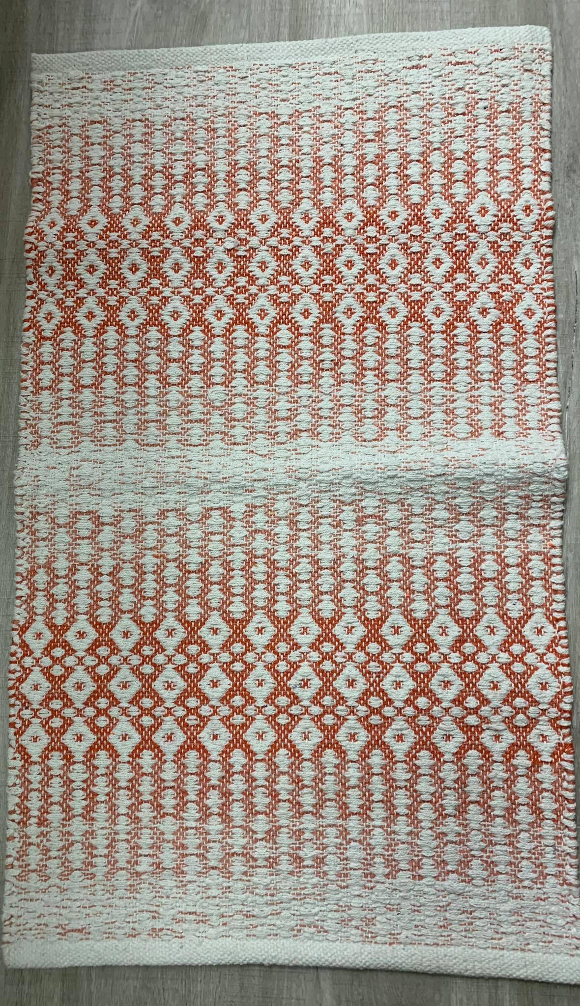 Orange Cotton carpet