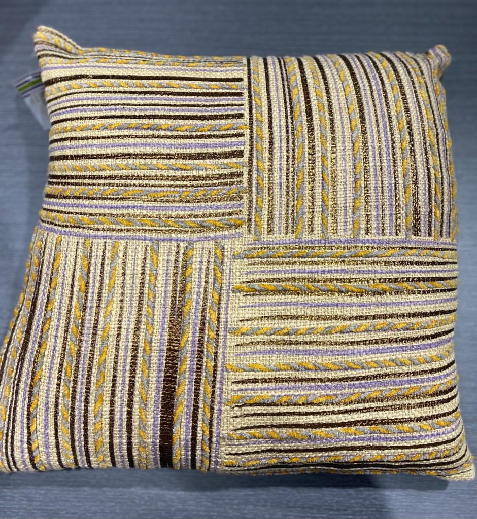 Vertical Striped Cushion Cover