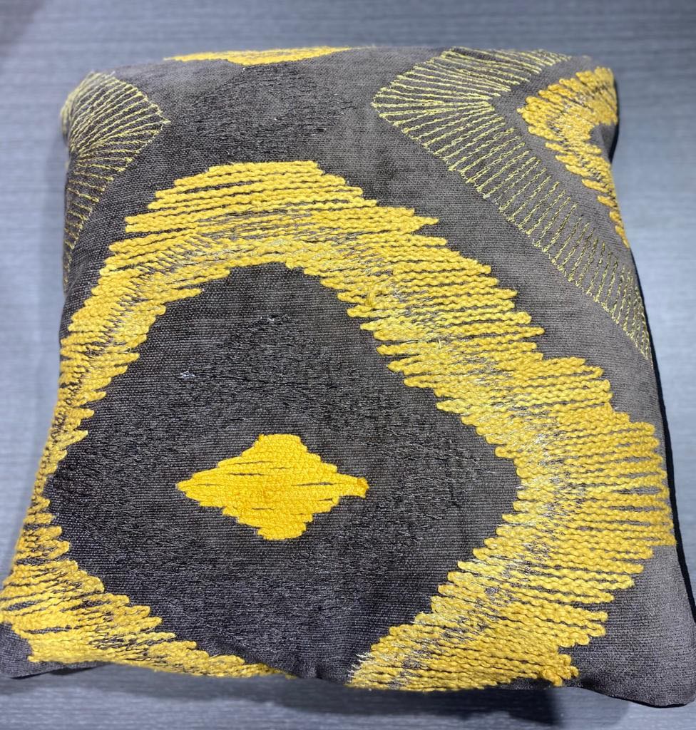 Abstract Yellow Cushion