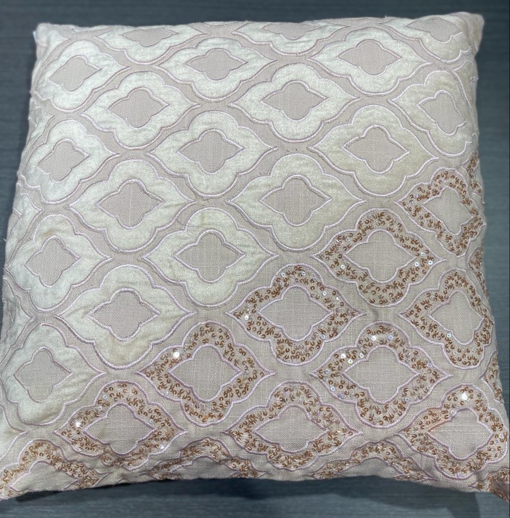 Beaded Diamonds Cushion Cover