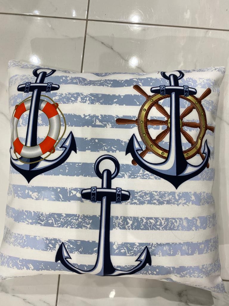 Three Anchors Cushion Cover