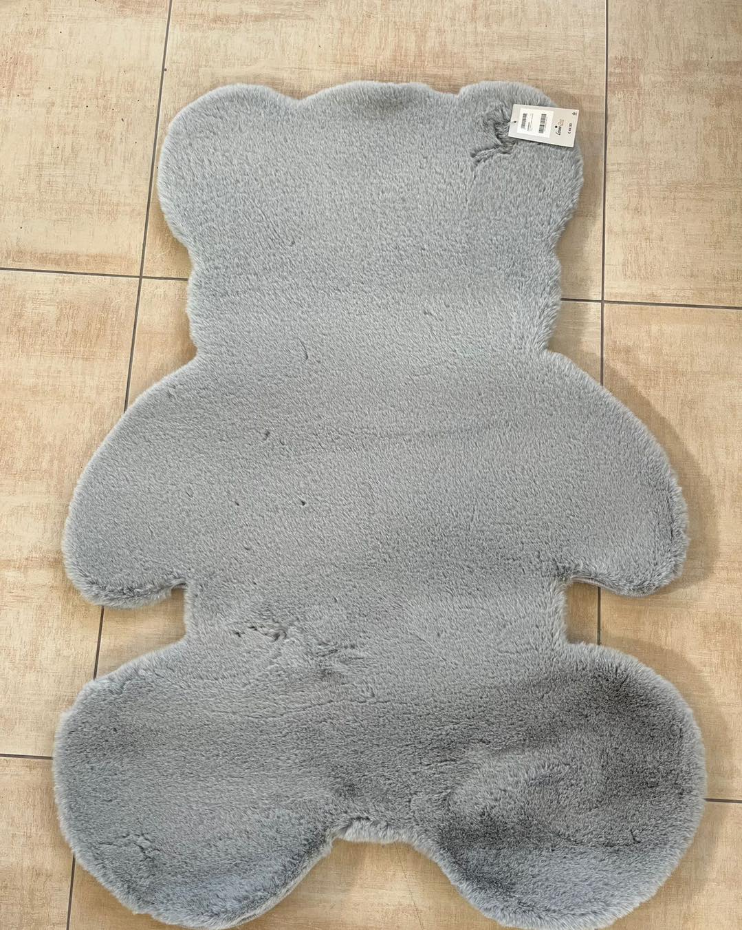 Grey Fur Teddy Carpet