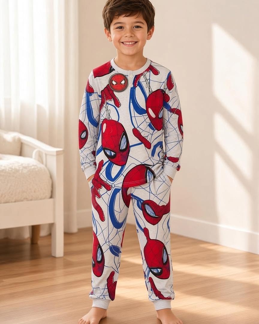 Allover Spiderman Cotton Pyjamas