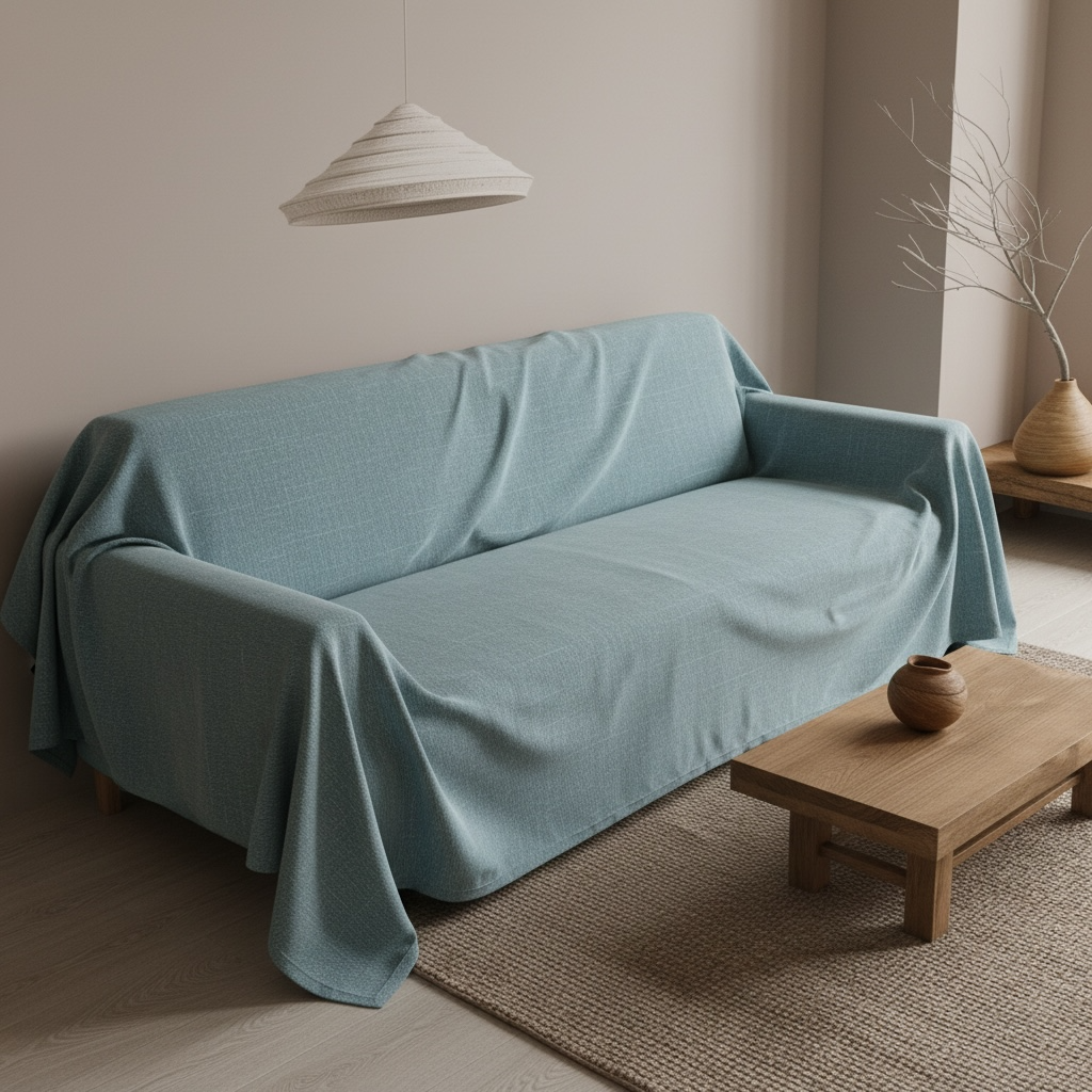 Sely Light Blue Throw 