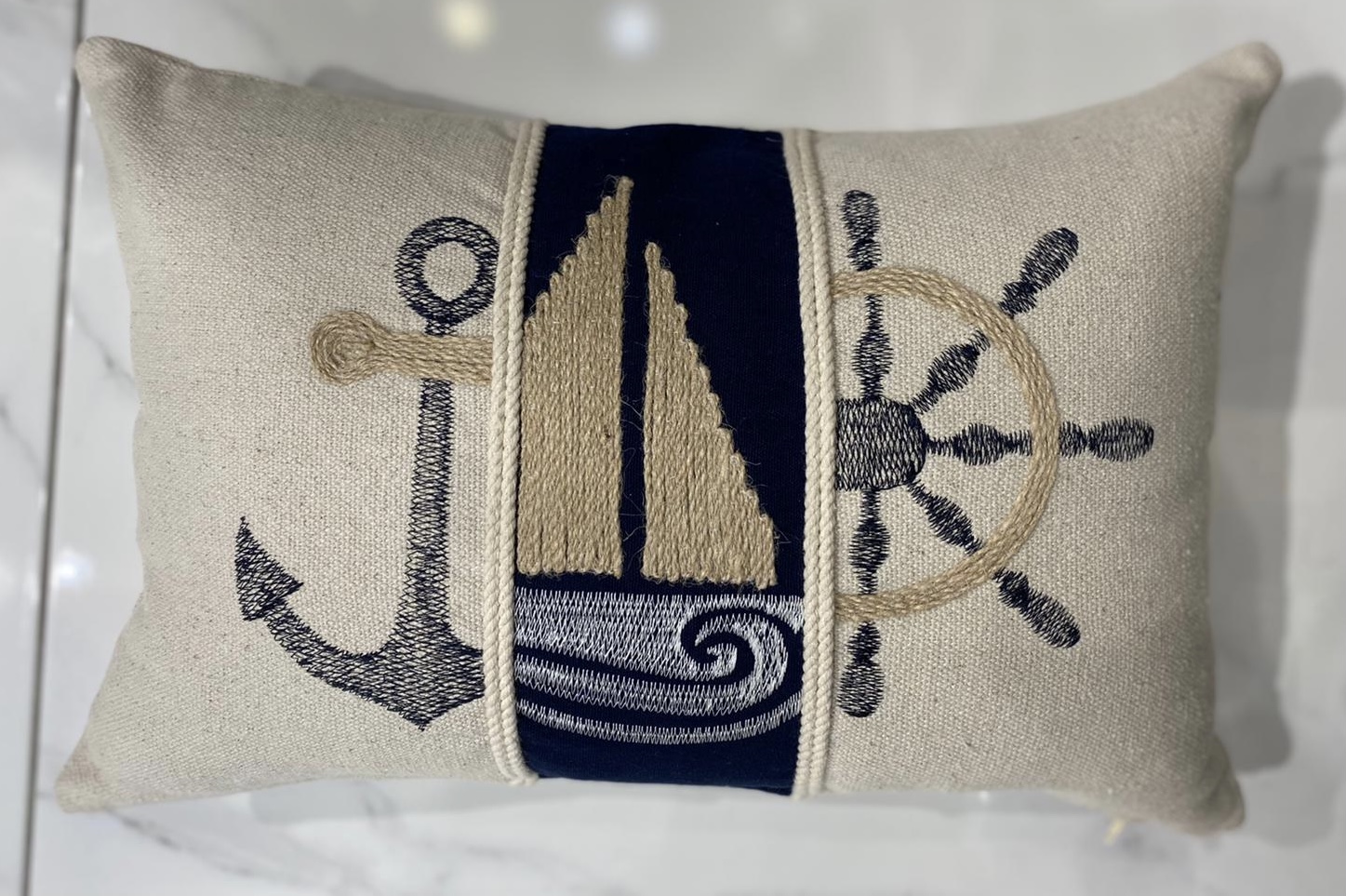Rectangular yacht cushion cover