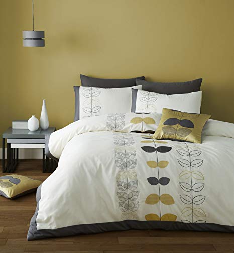 scandi leaf duvet cover